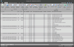 Reporte que muestra a detalle todos los conceptos del CFDI (cantidad, unidad, descripción, precios, etc.).